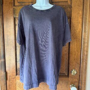 Old Navy Weathered Black Crewneck Short Sleeve Tee Medium